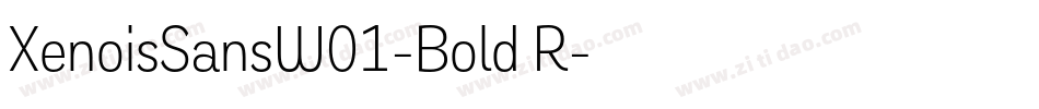 XenoisSansW01-Bold R字体转换